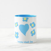 niedlich zurück zur Tasse der Schule (Zentrum)