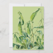 Niedlich zwei Erbsen in einem Pod Blue Boy Twins B Einladung (Rückseite)