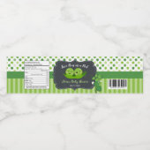 Niedlich zwei Erbsen in einer Pod Twin Boys Twins Wasserflaschenetikett (Einzelnes Label)