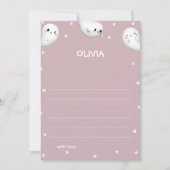 Niedliche 1 Halloween-Kapselkarte Einladung (Vorderseite)