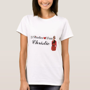 Niedliche 21 Fun Shades of Fun Anpassbares Geburts T-Shirt