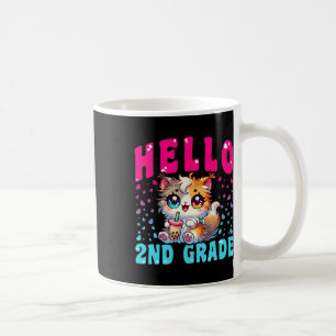 Niedliche 2. Klasse Katzen Mädchen für den ersten Kaffeetasse