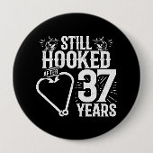 Niedliche 37-jährige Paare Verheiratet 37 Jahre Button (Vorderseite)