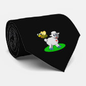 Niedliche 3-D-Look Biene und Lamm Krawatte (Gerollt)