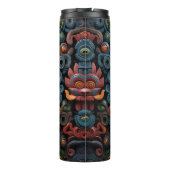 Niedliche 3-D Tiki-Maske Thermosbecher (Rückseite)