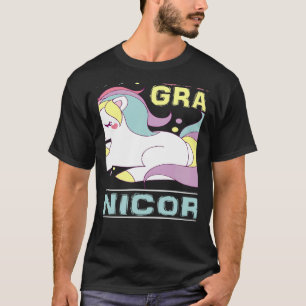 Niedliche 3. Klasse des Unicorn-Outfits der dritte T-Shirt