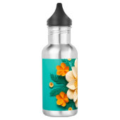Niedliche 3D-Blume Edelstahlflasche (Links)
