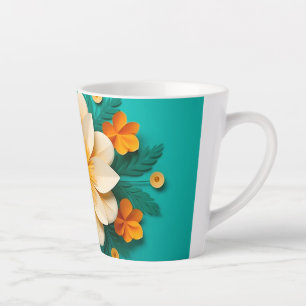 Niedliche 3D-Blume Milchtasse