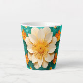 Niedliche 3D-Blume Milchtasse (Vorderseite)