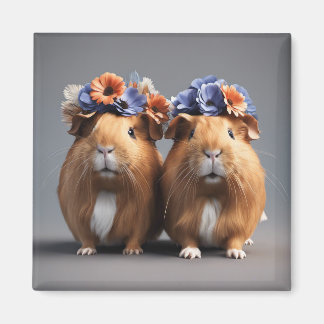 Niedliche 3D Boho Guinea Schweine Kühlschrankmagne Magnet