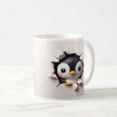 Niedliche 3D-Pinguin-Tasse Kaffeetasse (VorderseiteRechts)