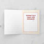 Niedliche 40. Geburtstagskarte für sie Karte (Innenseite)