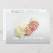 Niedliche 4 Multi-Foto-Kinderankündigung Einladung (Vorne/Hinten)