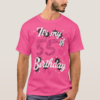 Niedliche 55-jährige Geburtstagsparty Niedlich 55. T-Shirt
