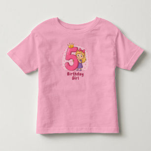 Niedliche 5. Geburtstagsfeier Kleinkind T-shirt