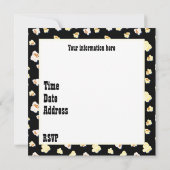 niedliche 5. Geburtstagsfilmtheater Party Einladun Einladung (Rückseite)