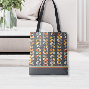 Niedliche 70er Jahre Retro Aqua Geometric Blume Pe Tasche