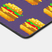 Niedliche 8-Bit Burger-Farbe Schnelle Lebensmittel Schreibtischunterlage (Ecke)