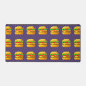 Niedliche 8-Bit Burger-Farbe Schnelle Lebensmittel Schreibtischunterlage (Vorderseite)
