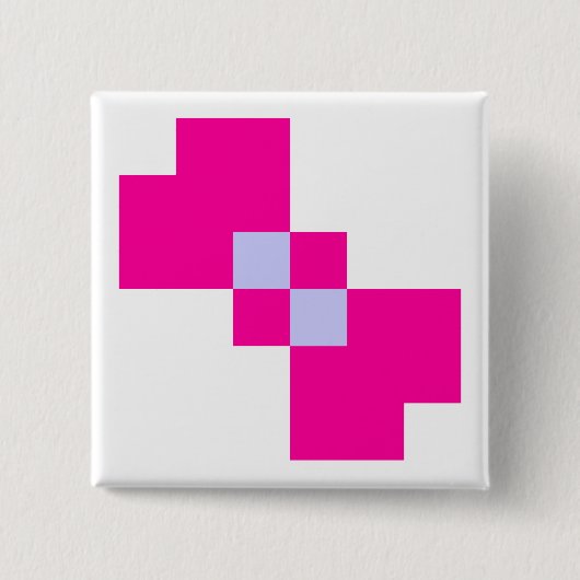 Niedliche 8-Bit-Pixelanzeige Button (Vorderseite)