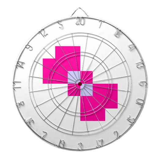 Niedliche 8-Bit-Pixelanzeige Dartscheibe (vorne)