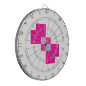 Niedliche 8-Bit-Pixelanzeige Dartscheibe (Vorderseite Links)