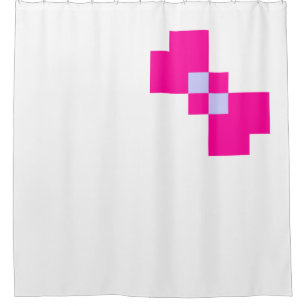Niedliche 8-Bit-Pixelanzeige Duschvorhang