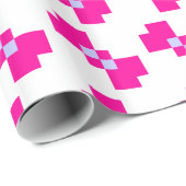 Niedliche 8-Bit-Pixelanzeige Geschenkpapier (Rolleneckpunkt)