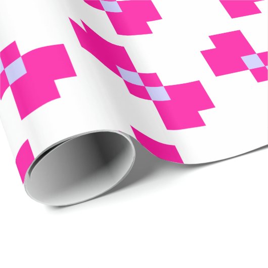 Niedliche 8-Bit-Pixelanzeige Geschenkpapier (Rolleneckpunkt)