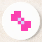 Niedliche 8-Bit-Pixelanzeige Getränkeuntersetzer (Vorne)