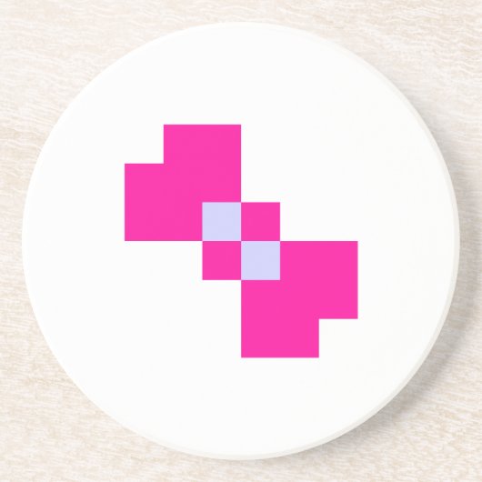 Niedliche 8-Bit-Pixelanzeige Getränkeuntersetzer (Vorne)