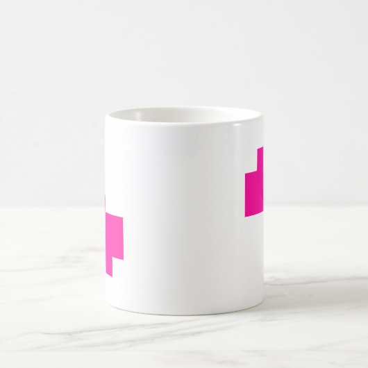 Niedliche 8-Bit-Pixelanzeige Kaffeetasse (Mittel)