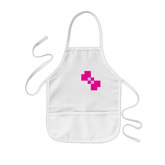 Niedliche 8-Bit-Pixelanzeige Kinderschürze (Vorne)