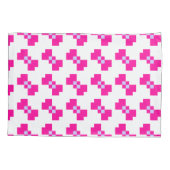 Niedliche 8-Bit-Pixelanzeige Kissenbezug (Rückseite)