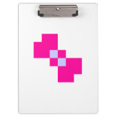 Niedliche 8-Bit-Pixelanzeige Klemmbrett (Vorderseite)