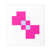 Niedliche 8-Bit-Pixelanzeige Notizblock (Vorderseite)
