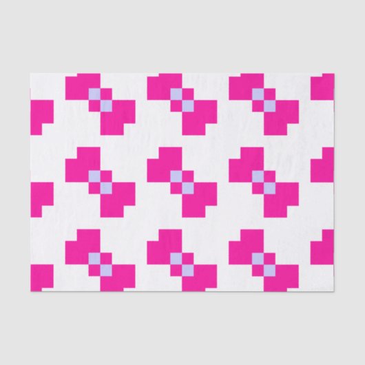 Niedliche 8-Bit-Pixelanzeige Seidenpapier (Vorderseite)