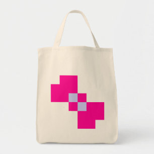 Niedliche 8-Bit-Pixelanzeige Tragetasche