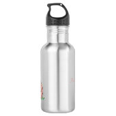 Niedliche Abbildung des Babyfuchs Cartoon Edelstahlflasche (Rückseite)