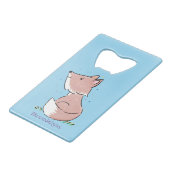 Niedliche Abbildung des Babyfuchs Cartoon Geldbeutel Flaschenöffner (Vorderseite Schrägansicht)