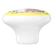 Niedliche Abbildung des Babyfuchs Cartoon Keramikknauf (Seitenansicht)