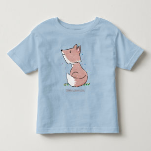 Niedliche Abbildung des Babyfuchs Cartoon Kleinkind T-shirt