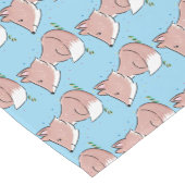 Niedliche Abbildung des Babyfuchs Cartoon Kurzer Tischläufer (Ecke)