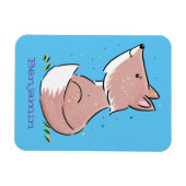 Niedliche Abbildung des Babyfuchs Cartoon Magnet (Horizontal)