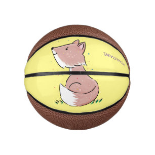 Niedliche Abbildung des Babyfuchs Cartoon Mini Basketball