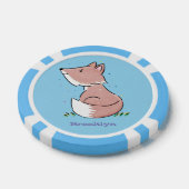 Niedliche Abbildung des Babyfuchs Cartoon Pokerchips (Einzeln)