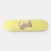 Niedliche Abbildung des Babyfuchs Cartoon Skateboard (Horizontal)