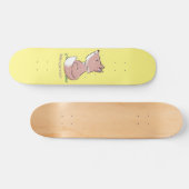 Niedliche Abbildung des Babyfuchs Cartoon Skateboard (Horizontal)