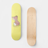 Niedliche Abbildung des Babyfuchs Cartoon Skateboard (Vorderseite)