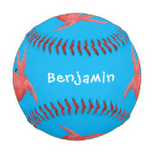 Niedliche Abbildung des Cartoon Baseball (Rückseite)